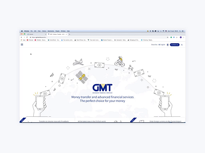 GMT- Online money transfer app design branding cool app cool ui dashboard design mobile ui ui design ui ux design ux web app