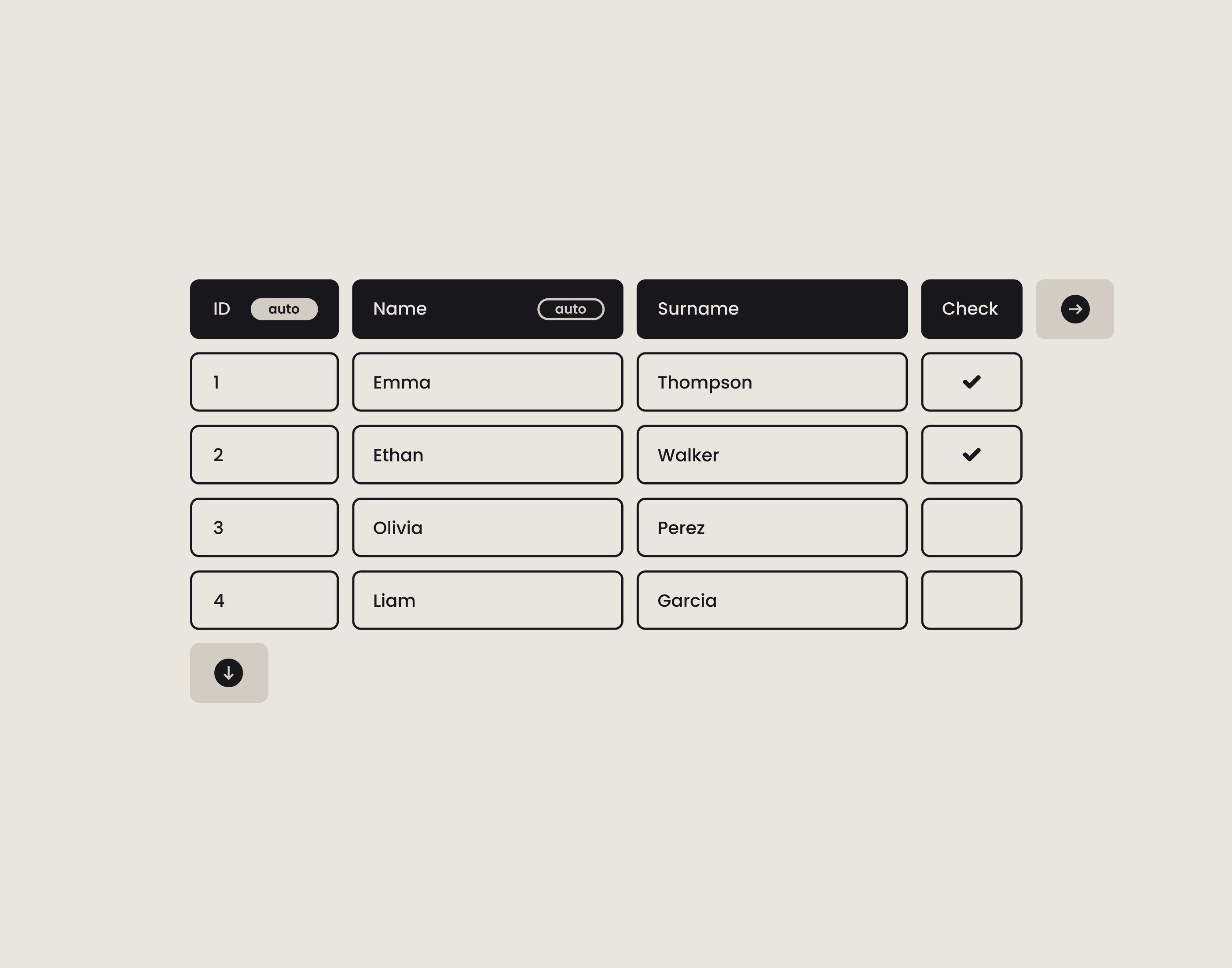 Tablo App app design list listing table tablo ui ux web
