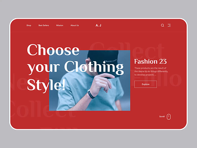 Fashion Shop Landing Page animation design designer e commerce ecommerce fashion fashion store filllo home page interaction landing page prototype shop typography ui ui design user interface ux web website