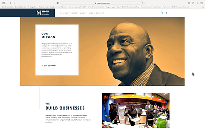 Magic Johnson Website animation branding design graphic design illustration logo ui ux