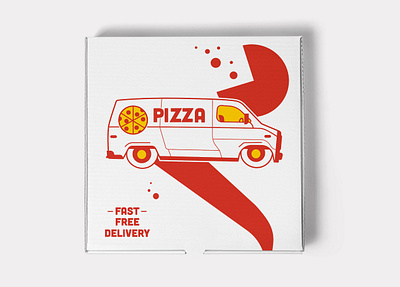 Generic Pizza Box pizza pizza box restaurant restaurant supply van