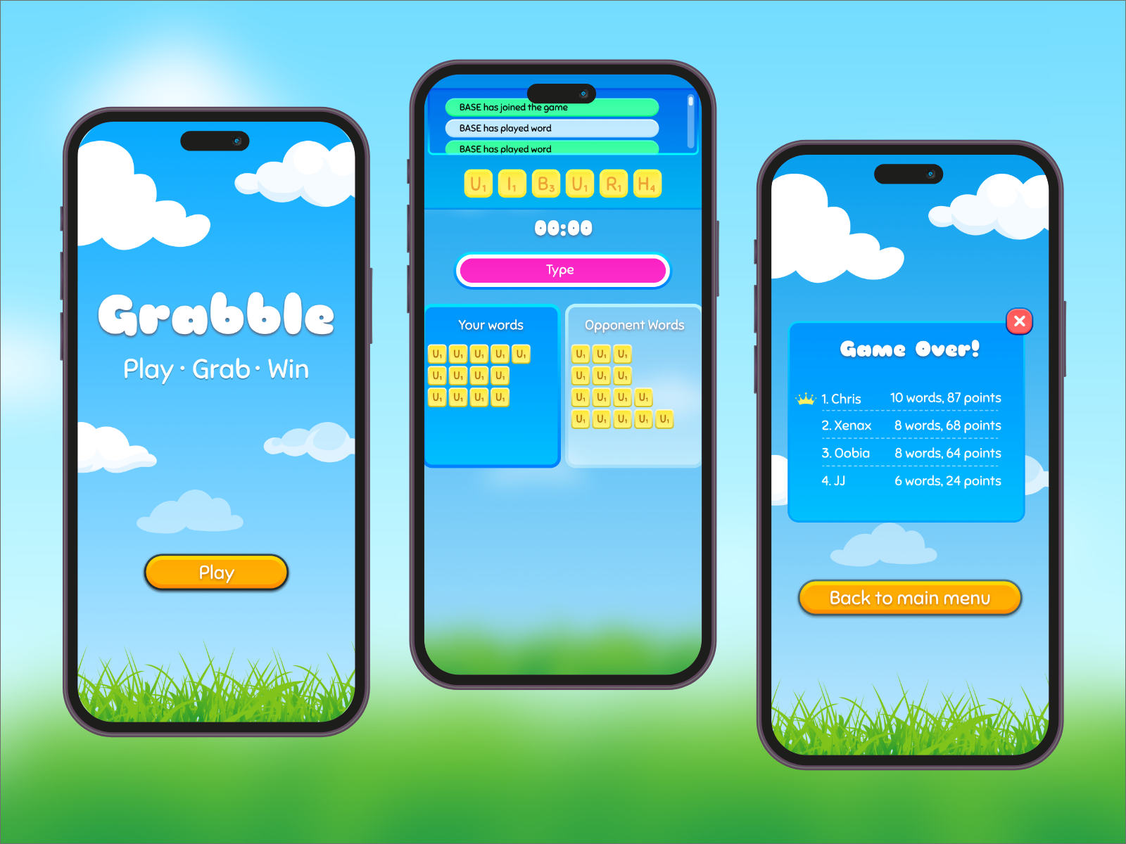Word Scrabble Game UI by Syeda Urooj Sohail on Dribbble