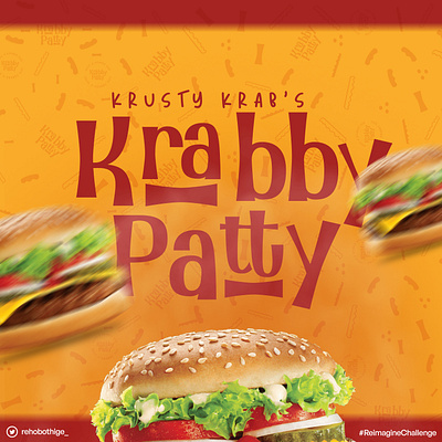 Krabby Patty brand design branding design graphic design illustration logo spongebob ui ux vector