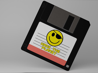 Floppy | Disquette | Blender 1995 2000 3d blender disquette floppy hack hacker hackers macos material memorie pirate planet tuto tutorial virus windows