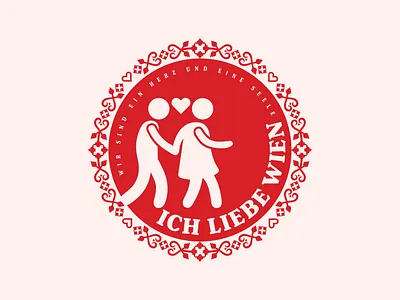 ich liebe wien adobe illustrator art nouveau austria best friends cross walk europe heart illustration love ornamental pattern street sign travel vector vienna wien