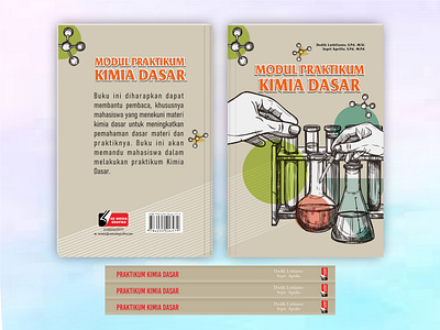 Praktikum Kimia Dasar - Book Cover Design book cover book layout branding design graphic design illustration novel design vector