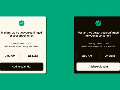 Confirmation appointment confirm confirmation dailyui doctor medical mobile ui uidesign