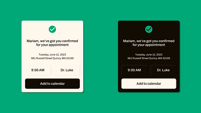 Confirmation appointment confirm confirmation dailyui doctor medical mobile ui uidesign
