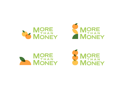 More than Money Logo WIPs brand branding citrus design logo mandarin new zealand nz orange