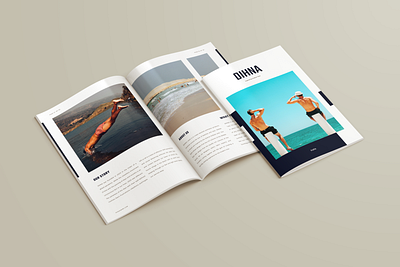 D I N H A . B R O C H U R E branding design editorial print design publication design