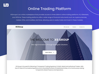 XSGroups cfds commodities crypto forex web design futuristic web design trade trading trading web design ui ux webite design xs