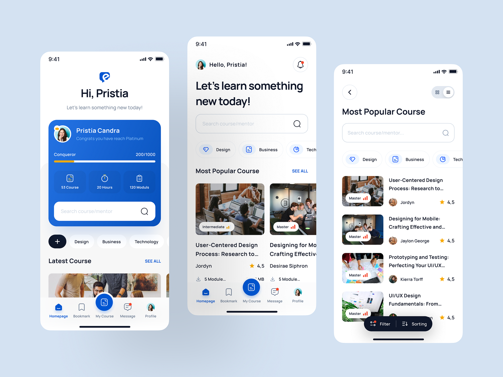 Eduline - Online Learning App UI Kit by Unpixel Design on Dribbble