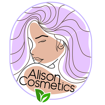 Alison Cosmetics branding design illustration logo
