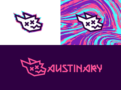 Austinary Logo animal branding design emo furry logo punk sebm sharp swirl vector