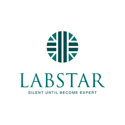 LabStar - Brand Logo Design brand identity design branding design graphic design lab logo logo minimalist logo modern logo simple graphics