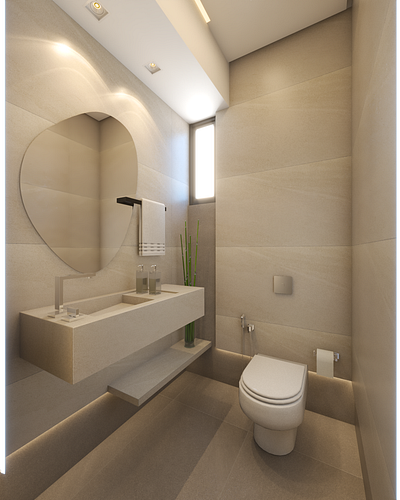 Aria Bathroom 3d architecture architecture visualisation archviz design illustration rendering vray