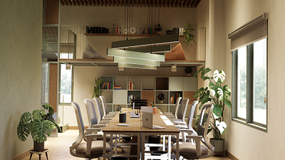 Project Cozy Office 3d 3dsmax architecture archviz blender designer interior office worldwide