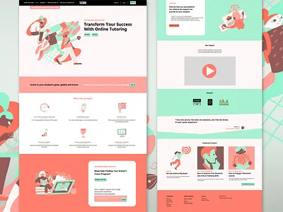 Tutorr virtual tutoring website design digital design drawing graphic design illustration web web design websites