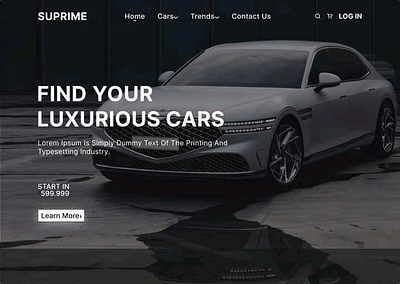 Luxurious cars design app design car design car website figma to website graphic design landing page landing page website luxurious cars design motion graphics productdesign sign up page single page ui ux web design website website design website to figma