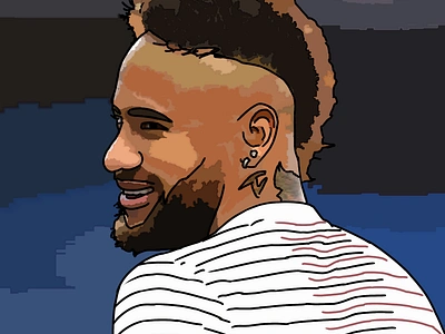 Football art 🖼 (Neymar) animation branding design graphic design illustration logo motion graphics