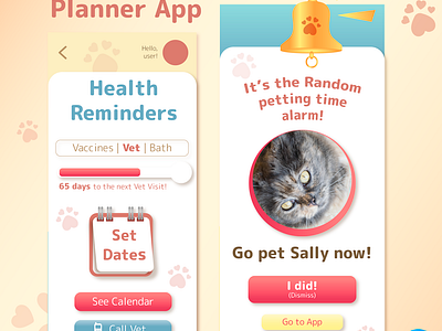 "Pet's Life Planner" UI 🐾 7 WEEKS UI CHALLENGE 🐾 anime app cute design graphic design illustration illustrator interface kawaii pastels pet product design product designer ui ui design uidesigner user interface userinterface ux vector