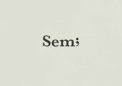 Semi | Typographical Poster graphic design graphics letter poster serif simple text type typography word