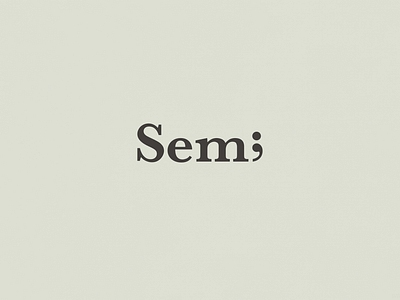 Semi | Typographical Poster graphic design graphics letter poster serif simple text type typography word