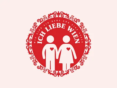 ich liebe wien adobe illustrator art nouveau austria best friends cross walk europe german heart illustration love patterns street signs travel vector vienna wien