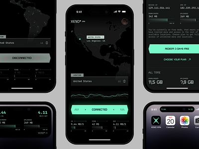 XENO* VPN iOS App app icon app store cinematic connection cyber security cyberpunk dark data futuristic ios app network privacy scifi security vpn vpn app vpn应用程序 安全 数据 网络