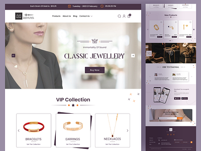 AvaNegare Jewelry design typography ui uidesign uiux ux