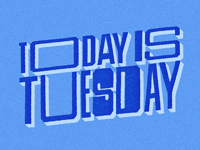 Today is Tuesday // Animation after effects illustration logo motion design tuesday typepography vector