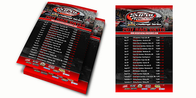 Shaw Challenge Race Schedule Posters design layout print print design