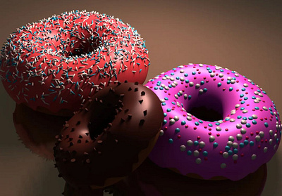 Blender beginner -- Donut rendering 3d 3dmodeling blender design donut food render