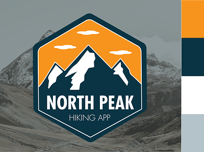 North Peak branding graphic design hiking rebound weekly warmup