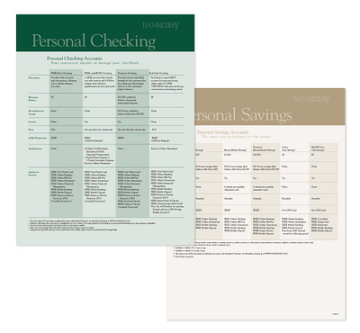 Account Comparison Overview design layout print print design