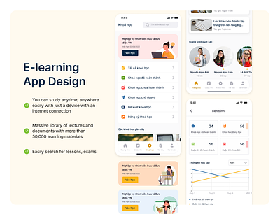 Online Learning Mobile App app app design ui uxui