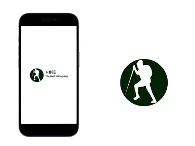 HIKE | The Best Hiking App | Logo 2d design graphic design logo ui