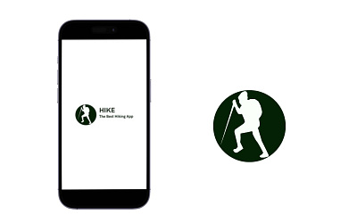 HIKE | The Best Hiking App | Logo 2d design graphic design logo ui