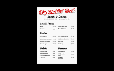 Daily UI Day 43 branding daily ui daily ui day 43 dailyui design diner dinner logo lunch menu paper menu prices restaurant ui ux