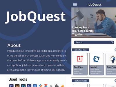 Job Quest: UI/UX Case Study graphic design illustration ui ui design uiu userinterfacedesign ux