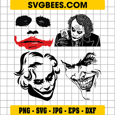 Joker Face SVG joker face svg svgbees