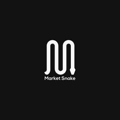 the letter "M" logo of a snake branding design graphic design logo logo folio logodesign logotype
