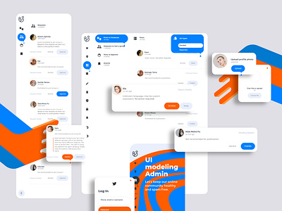 UI humanization screen set + branding mobile