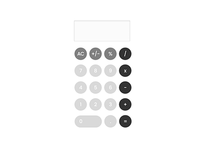 Gray Calculator design graphic design ui ux