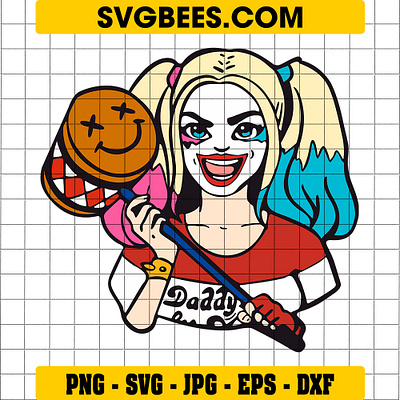 Harley Quinn SVG harley quinn svg svgbees