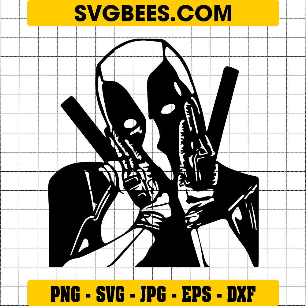 Deadpool Silhouette SVG by SVGbees: SVG Files for Cricut - Get Premium