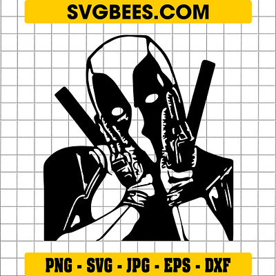 Deadpool Silhouette SVG deadpool silhouette svg svgbees