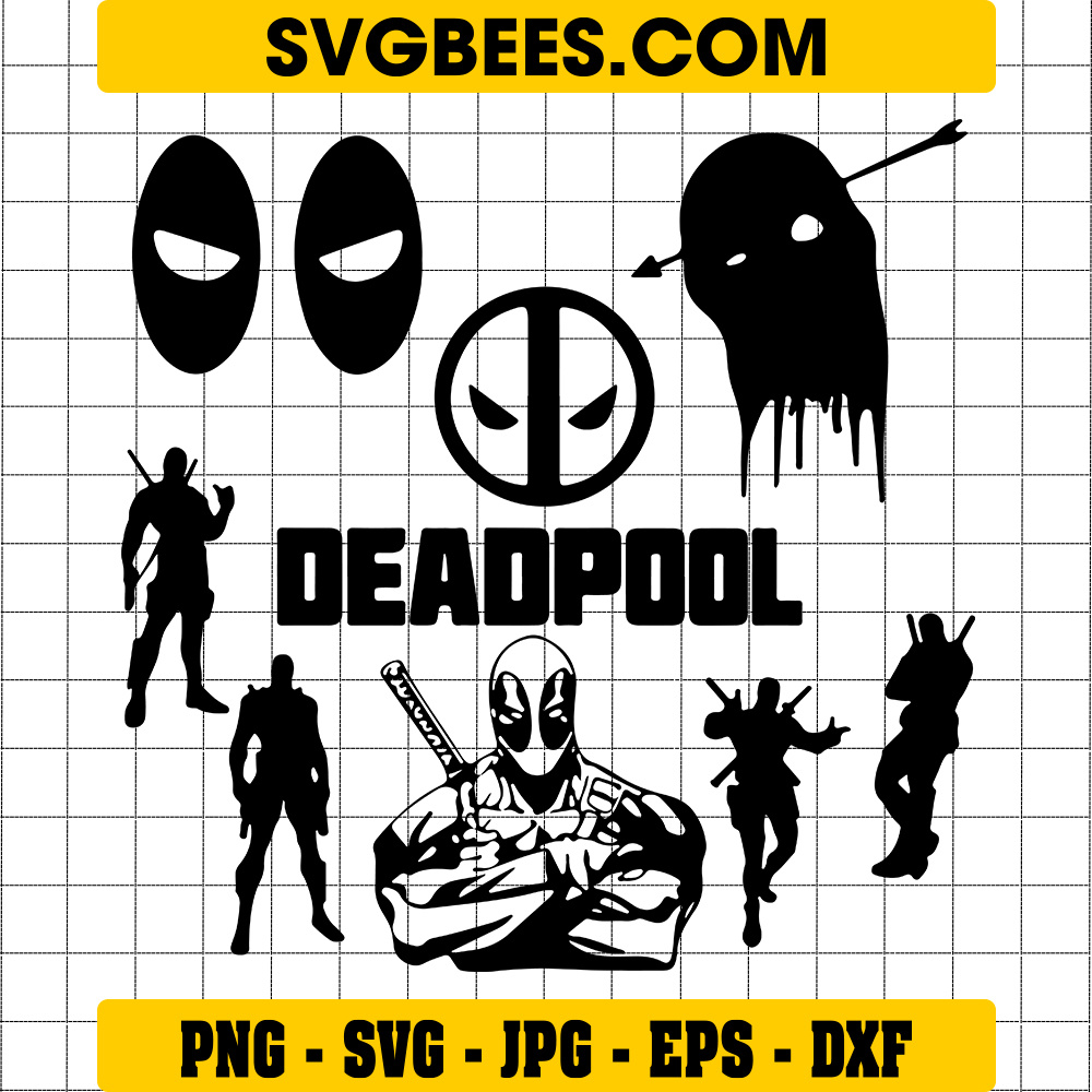 Deadpool SVG By SVGbees: SVG Files For Cricut   Get Premium SVGs On