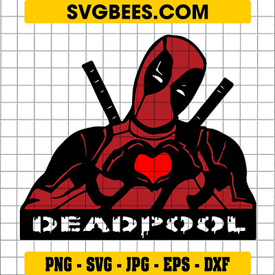 Head Deadpool SVG head deadpool svg svgbees