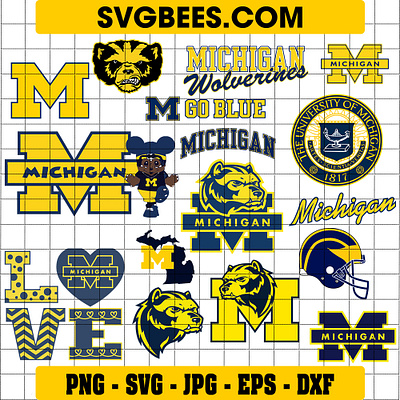 Michigan Wolverines SVG michigan wolverines svg svgbees